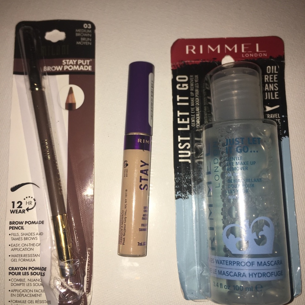 Milani brow pencil rimmel concealer Rammel